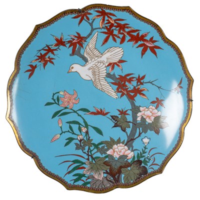 Lot 470 - A cloisonné dish