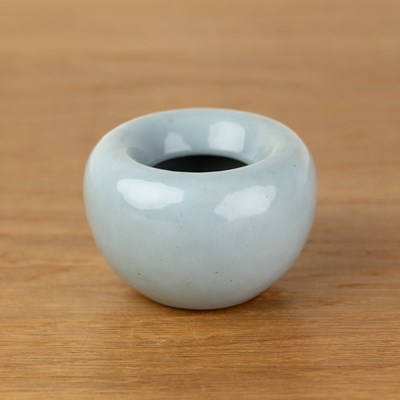 Lot 117 - Claire-de-lune-glazed apple-form water pot,...