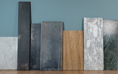 Lot 1568 - A selection of marble slabs