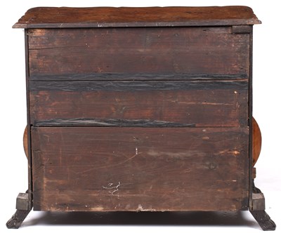 Lot 21 - A late 18th century Dutch marquetry bombé chest of drawers