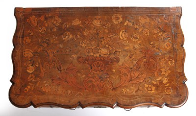 Lot 21 - A late 18th century Dutch marquetry bombé chest of drawers