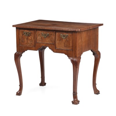 Lot 25 - A Georgian walnut lowboy