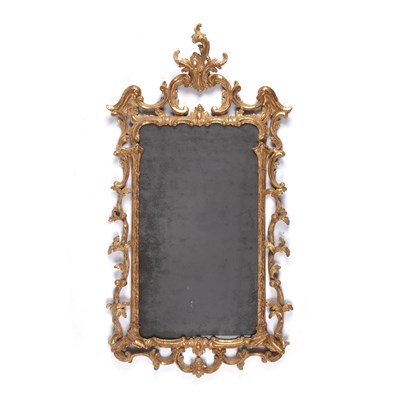 Lot 27 - A 18th century style Rococo gilded pine wall...