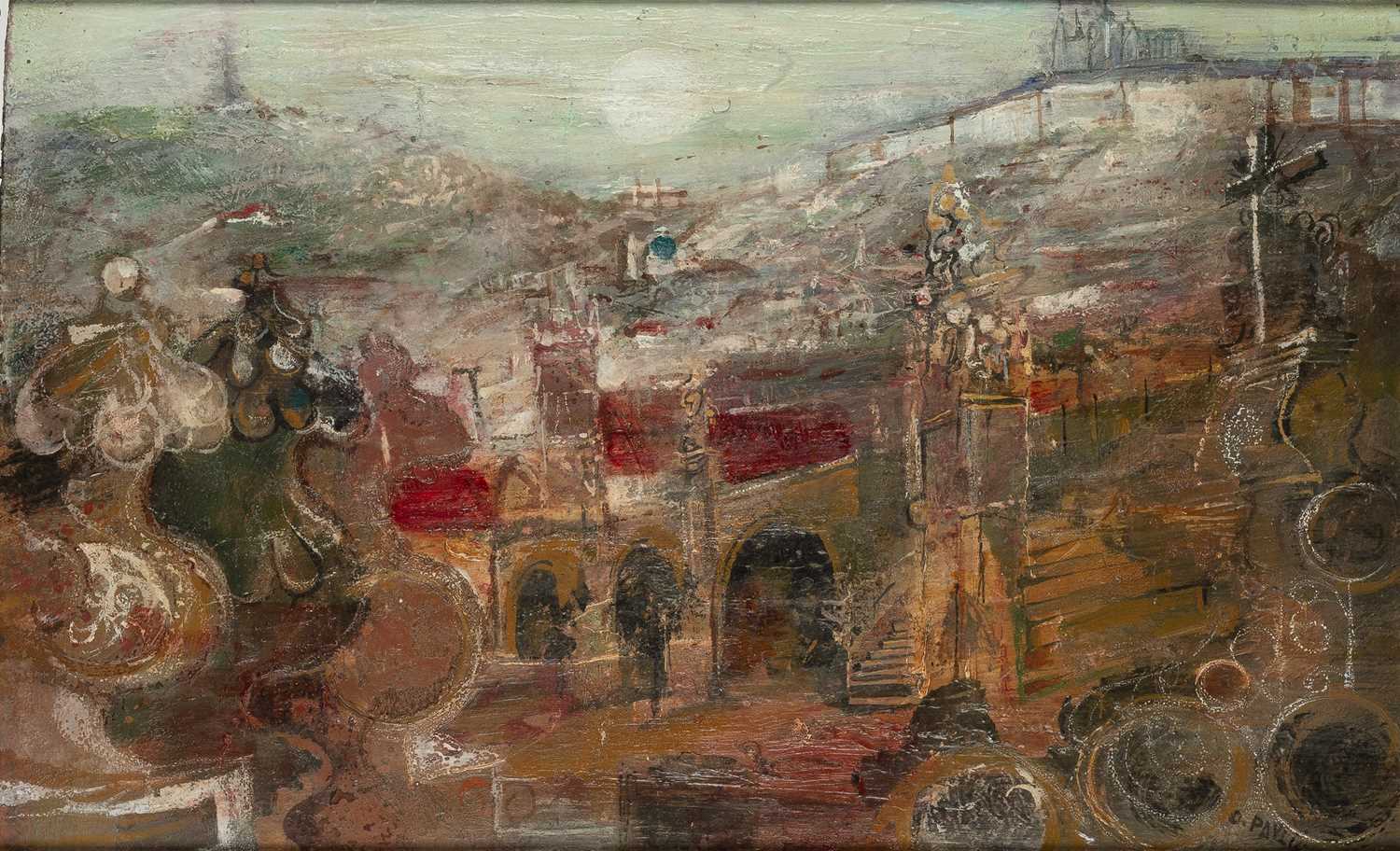Lot 42 - Ondrej Pavlik (b.1938) Landscape signed (lower...