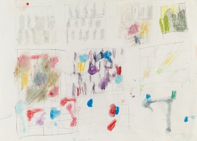 Lot 52 - Sandra Blow (1925-2006) Abstract study signed...