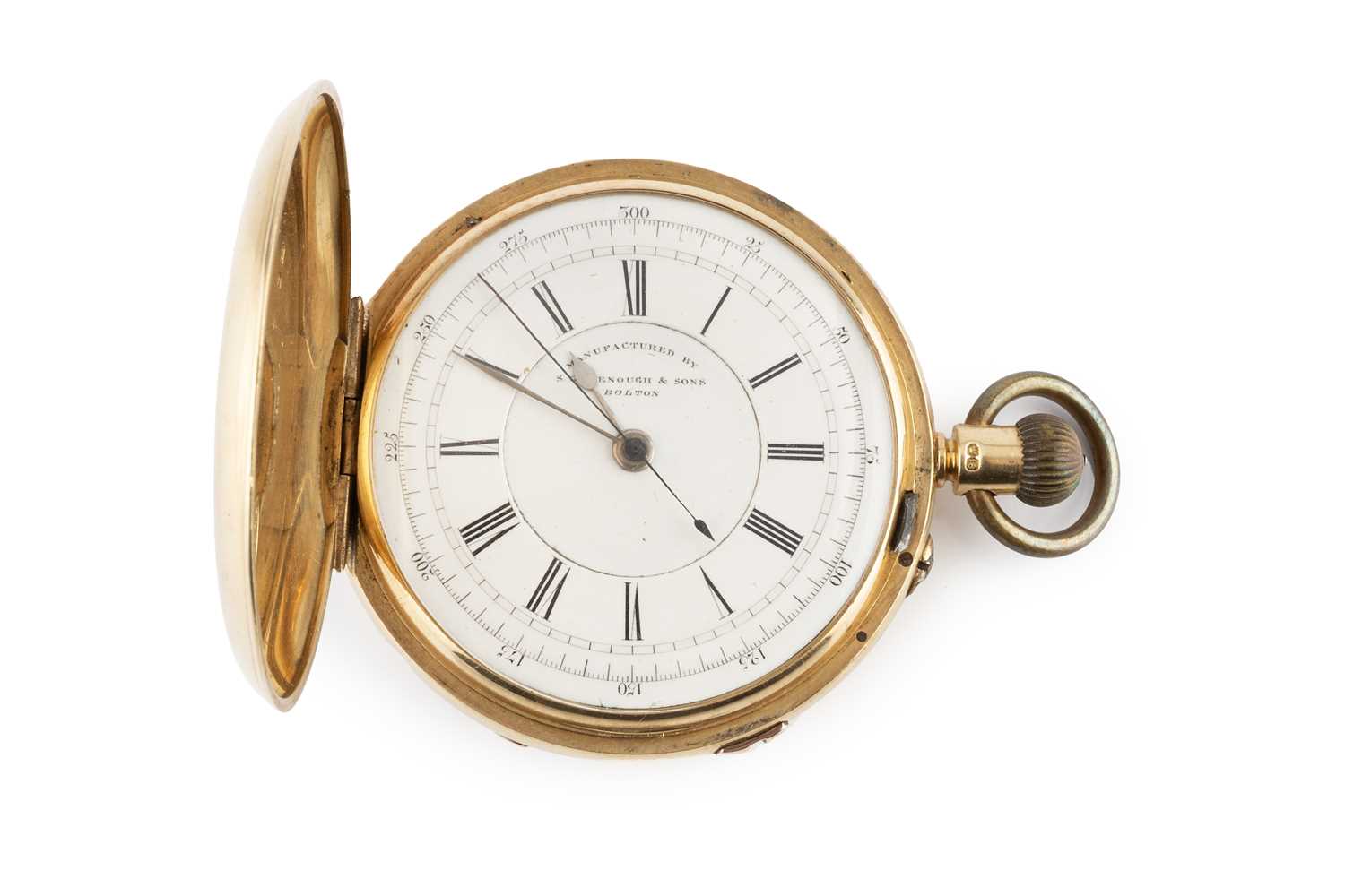 Lot 278 - A late Victorian 18ct gold hunter pocket watch,...