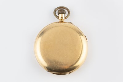 Lot 278 - A late Victorian 18ct gold hunter pocket watch,...