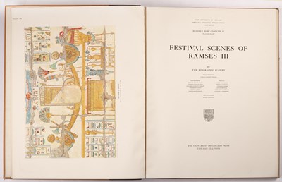 Lot 628 - EGYPTOLOGY INTEREST-The University of Chicago...