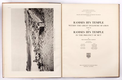 Lot 628 - EGYPTOLOGY INTEREST-The University of Chicago...
