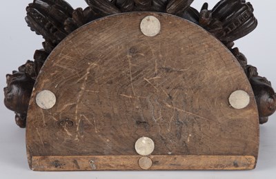 Lot 36 - A 19th century carved oak plinth adorned with...