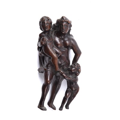 Lot 38 - A 17th or 18th century wood carving depicting...