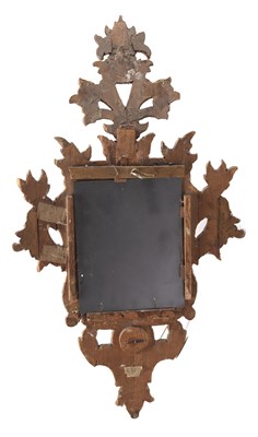 Lot 64 - An 18th century Italian giltwood mirror with a...