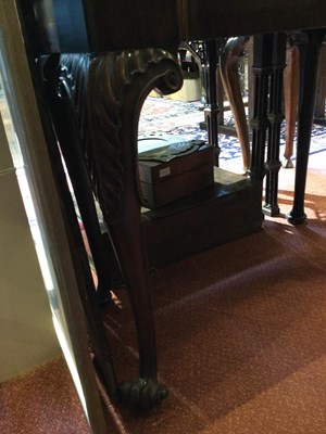 Lot 41 - A George III mahogany fold over card table...