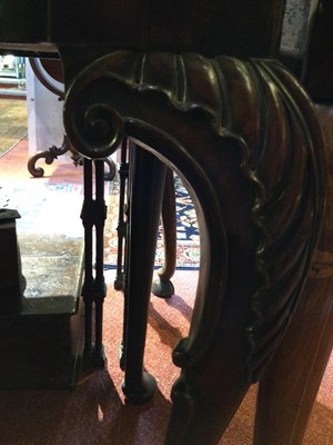 Lot 41 - A George III mahogany fold over card table...