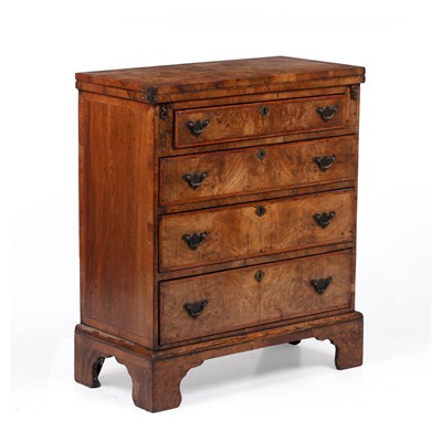 Lot 44 - A 20th century walnut and satinwood inlaid...