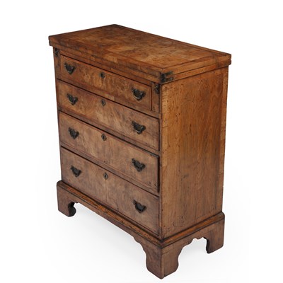 Lot 44 - A 20th century walnut and satinwood inlaid...