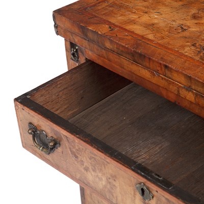 Lot 44 - A 20th century walnut and satinwood inlaid...