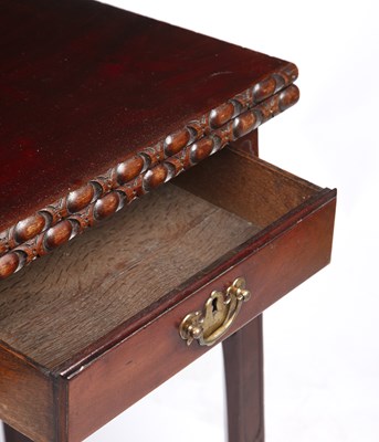 Lot 45 - A George III mahogany tea and card table with...