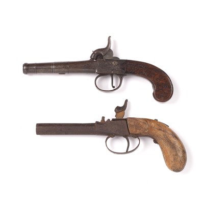Lot 280 - Stanton, London percussion cap pocket pistol,...