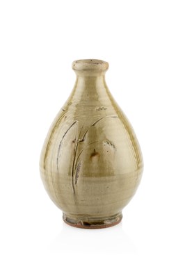 Lot 567 - Mike Dodd (b.1943) Bottle vase celadon glaze...
