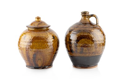 Lot 655 - Doug Fitch (b.1964) Bottle with loop handle,...