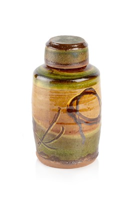 Lot 684 - Clive Bowen (b.1943) Storage jar and cover...