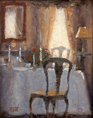 Lot 455 - Brian Jull (b.1949) Interior scene, with...
