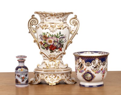 Lot 354 - Attributed to Jacob Petit Ceramic vase on...
