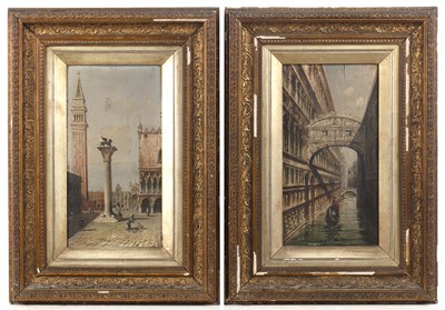 Lot Marco Grubas (1839-1910) St. Mark's, Venice,...