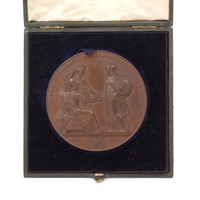 Lot 9 - A Victorian bronze medal, to commemorate the...