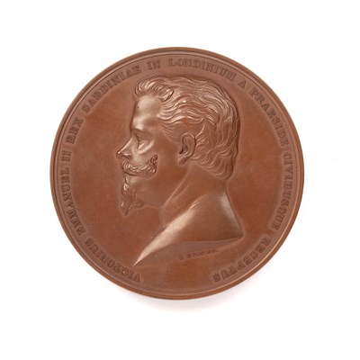 Lot 9 - A Victorian bronze medal, to commemorate the...