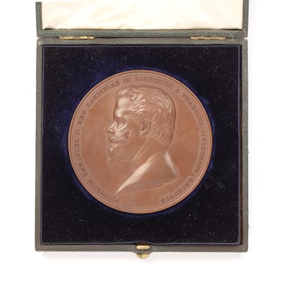 Lot 9 - A Victorian bronze medal, to commemorate the...