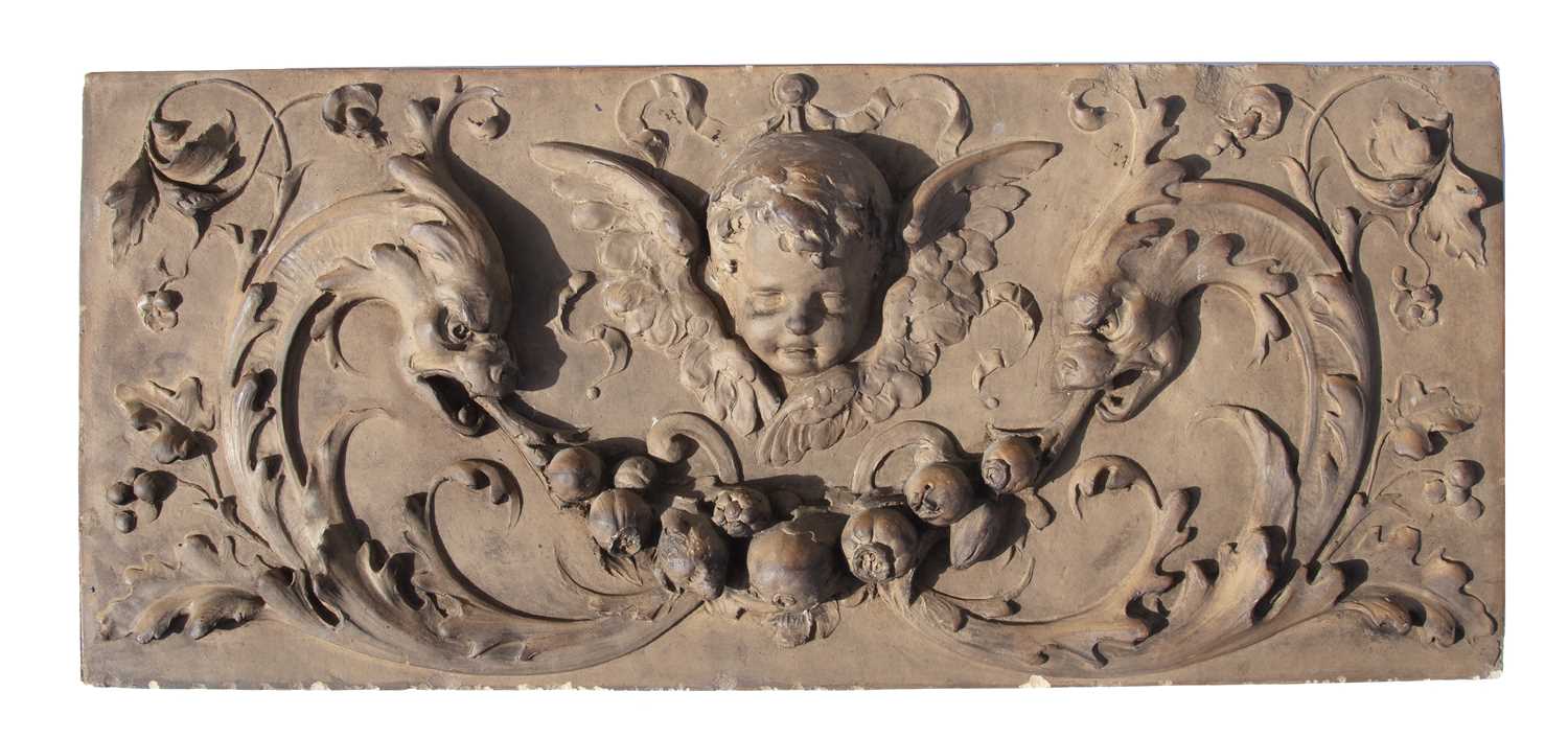 Lot 51 - A 19th century buff terracotta architectural...