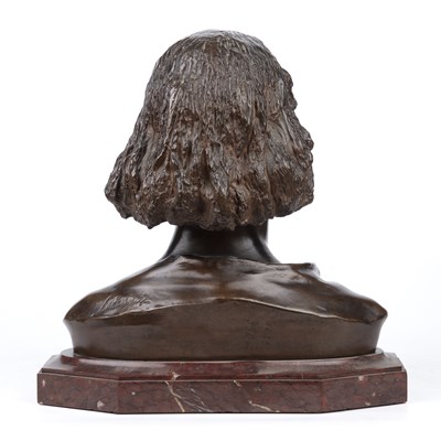 Lot 53 - A late 19th century bronze female head and...