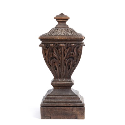 Lot 55 - A 19th century carved oak element