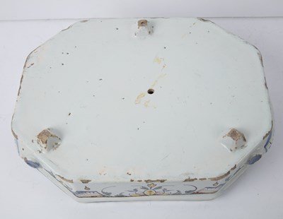 Lot 57 - An 18th century English Delft charger with a...