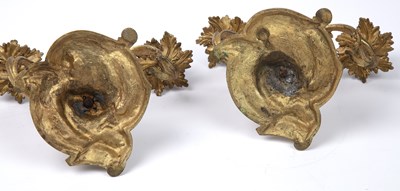 Lot 58 - A pair of 19th century French gilt metal twin...
