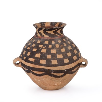 Lot 298 - A Neolithic Chinese pottery jar, possible...