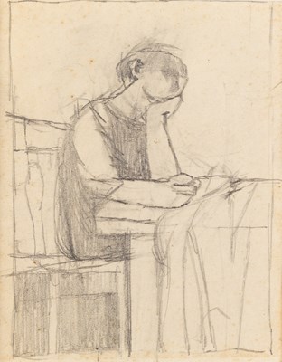 Lot 276 - Keith Vaughan (1912-1977) Figure at a Table,...