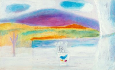 Lot 288 - Felicity Mara (b.1958) Small Window with Vase,...