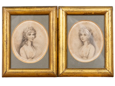 Lot 318 - A pair of stipple engravings after Plimer produced by Burke