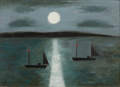 Lot 291 - Joan Gillchrest (1918-2008) Moonlight signed...