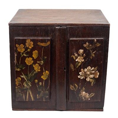 Lot 1133 - An early 20th century French wall hanging cabinet