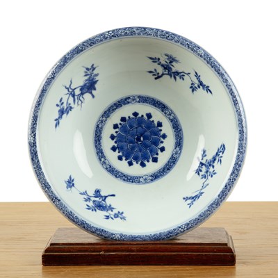 Lot 28 - Blue and white 'floral’ bowl Chinese, Kangxi...
