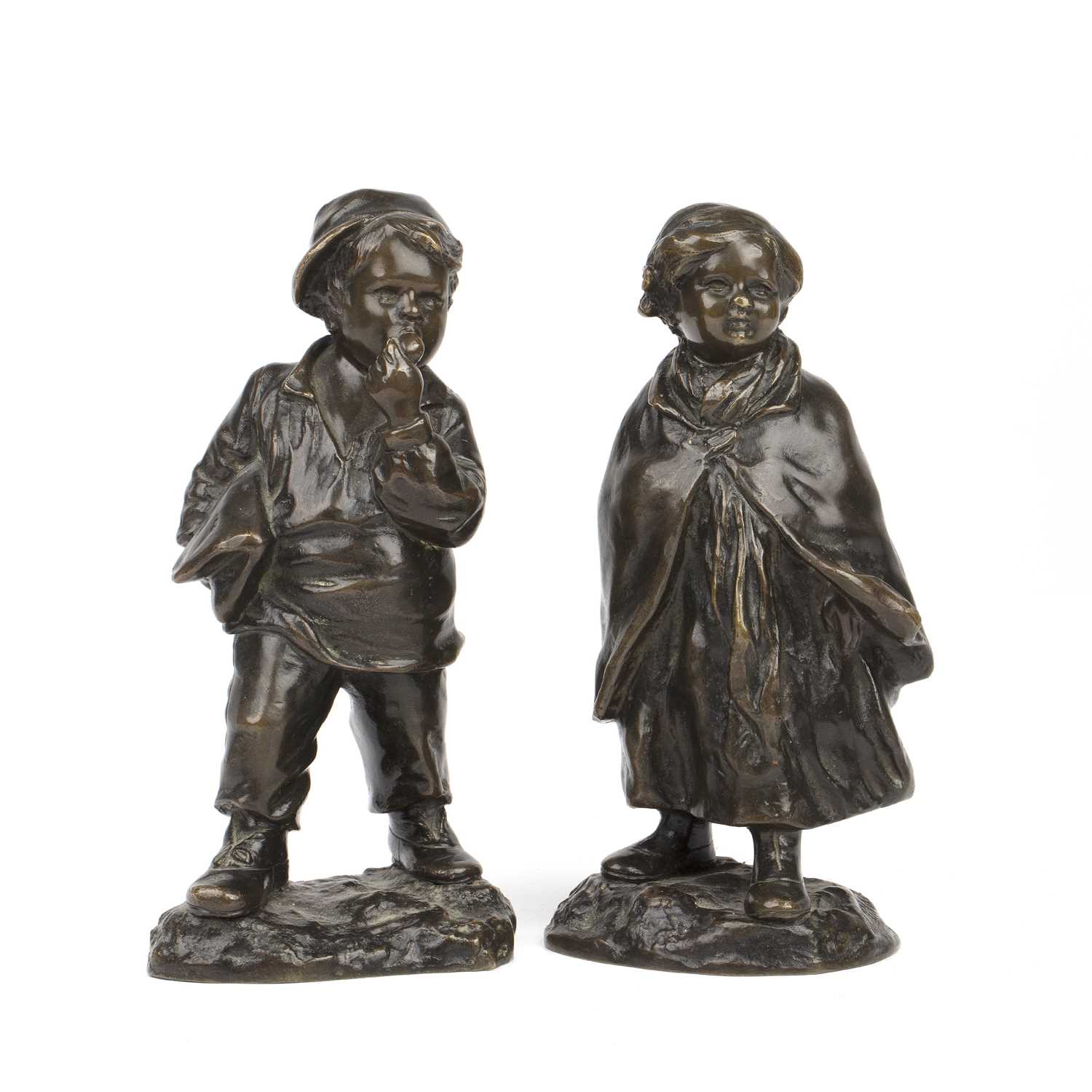 Lot 11 - Guiseppe D'aste (1881-1945) figures of a girl...