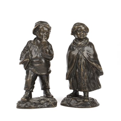 Lot 11 - Guiseppe D'aste (1881-1945) figures of a girl...