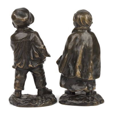 Lot 11 - Guiseppe D'aste (1881-1945) figures of a girl...
