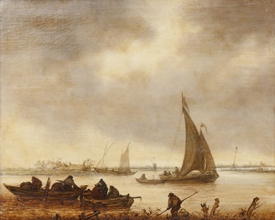 Lot 397 - Circle of Jan Josefsz Van Goyen (1596-1656) A...