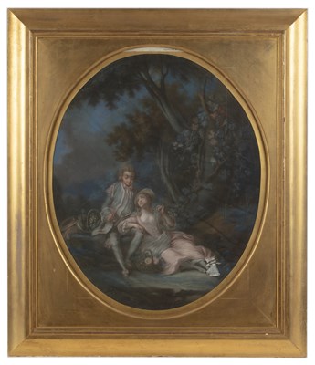 Lot 430 - Follower of François Boucher A courting couple...