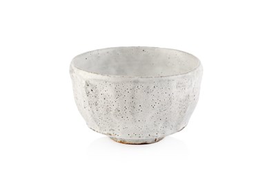 Lot 612 - Akiko Hirai (b.1970) Chawan with cream glaze...
